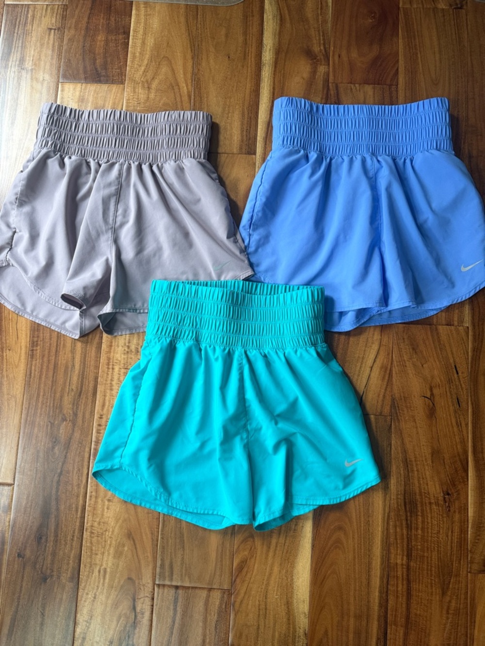 Nike Women’s Extra-High Rise shorts—3 pair